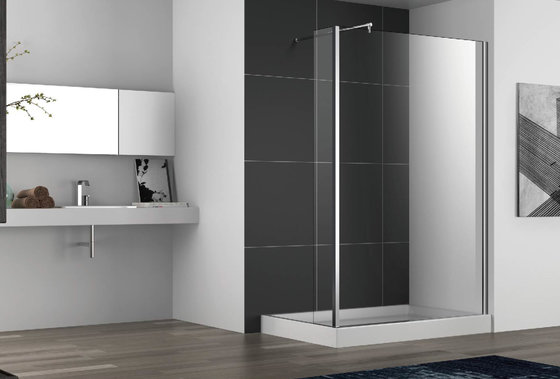 China Rectangular shower door with stainless steel 304 U channel and support bar supplier