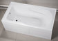 cUPC skirted acrylic bathtub price three sides double tile flange 4mm pure acrylic sheet supplier