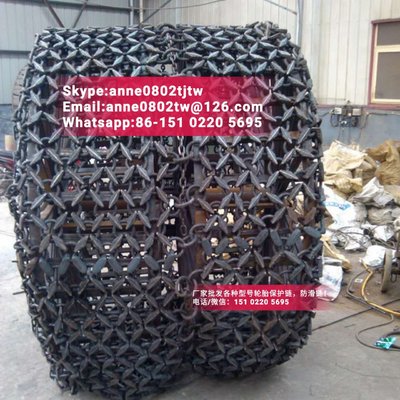 OTR tyre protection chains 23.5R25 for wheel loader mainly used in hot slag