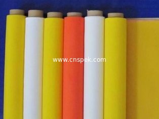 China Polyester Monofilament Screen Printing Mesh white yellow 50&quot; width supplier