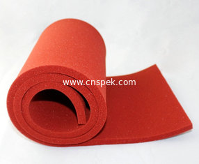China Insulation heat press thin Silicone foam sheet,silicone sponge sheet,foam rubber sheet supplier