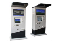 Bill full payment, card charging Retail Dual Screen Multifunction Kiosk with coin change