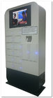 Free Standing Cell Phone Charging Kiosk 22inch Integrated Display Card