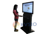 Dual Screen Cell Phone Charging Kiosk Multifunction For Advertising