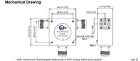 S Band Circulator 2700 ~ 3000MHz High Power Coaxial RF Ferrite Circulator