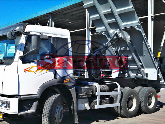 China 20 Tons Construction Dump Truck , Earthmoving 6x4 Driving Type Automatic Dump Truck supplier
