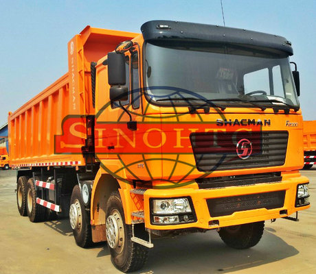 China 8x4 40 - 50 Tons Heavy Duty Dump Truck MAN F2000 F3000 Cabin Strong Material supplier