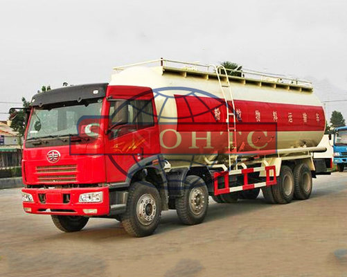 China FAW 40m3 Bulk Cement Truck 2 / 3 Seat J5P With A/C Cabin 8X4 Driving Type supplier
