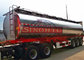 Fuel Tank Semi Trailer 55000 Liters Volume SUS304 Stainless Steel Material supplier