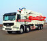 8x4 HOWO Truck Chassis Concrete Boom Truck , 48 / 52m Concrete Boom Pump Truck supplier