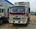 8 - 12 Tons Refrigerated Box Truck , 6 Wheels 4x2 Drive Freezer Box Truck supplier