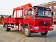 4x2 HOWO Cargo Transport Truck Chassis Truck Mounted Crane 120 - 140hp Power supplier
