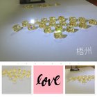light yellow cubic zirconia ,its canary CZ color , very nice siliver and K gold using stone