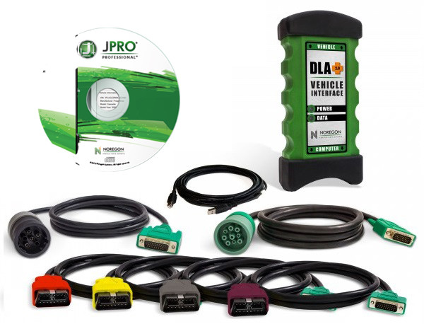 JPRO DLA Commercial 2.0 Vehicle Interface Diesel Heavy Duty Truck Scanner Diagnosis