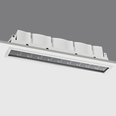 China IP44 Water Resistant Commercial Led Downlights , 10 Heads Recessed Cree LED Linear Downlight 21W supplier