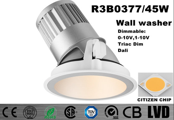 China High Brightness LED Wall Washer Lights 2700K White 186 * 210MM CITIZEN LED Downlight supplier