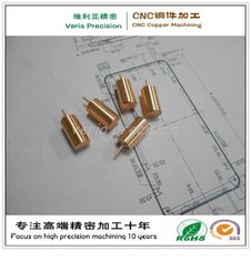 China Precision CNC Brass Machining Component / CNC Machined Copper Part for Hardware Spare Part supplier