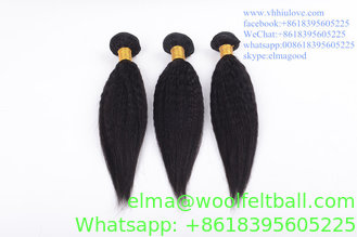 China Kinky Straight Chinese Human hair extension/hair wefts/hair weaving supplier