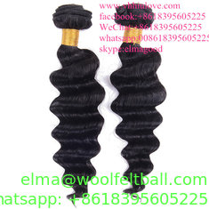 China Machine double wholesale100% human hair loose wave supplier
