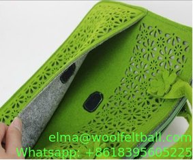 China Alibaba Top selling Eco-Friendly Laser Cut Felt Laptop Bag with handle supplier