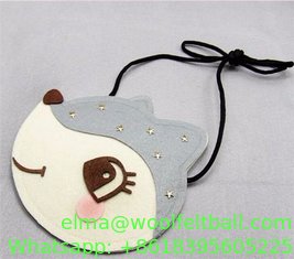 China factory price high quality lovely felt coin wallet/coin purse supplier