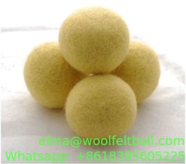 China good quality Colored Pure Genuine 100% Wool Felt Dryer Ball Nepal Felt Balls supplier