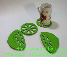 China high quality various color factory price round felt coaster supplier