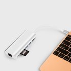 USB C Hub Adapter with 100W Power Delivery Ethernet Port SD Card Reader 4K  USB 3.0 Ports for Type C Windows Laptops