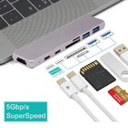 USB Type-C HUB Adapter, 7-in-1 Multi Port Dongle for 2016 and Later MacBook Pro 13” and 15” with 4K , Thunderbolt 3