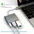 USB C Hub Adapter,3 in 1 Type C  dongle for MacBook/MacBook Pro, Google Chromebook with USB C Charging Port, 4K 