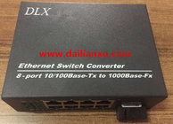 4/8channels 10/100M/1000M POE Ethernet Fiber Optical Switch   Fiber Ethernet Gigabit 1000M POE Switch