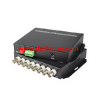 8channels 1080p HD-TVI+1ch return RS485 TVI PTZ camera fiber optical transmitter and receiver TVI to fiber FC converter