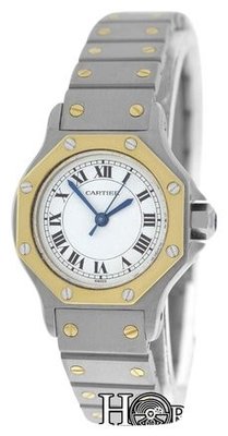 Buy Newest Cartier Ladies Santos Octagon 18K Gold & Stainless Steel Watches Sale