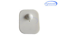 Steel Pin Waterproof RF Hard Tag White Double Sided Adhesive 68 * 55 Mm