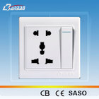 LK4050 5 pin1gang electrical universal socket