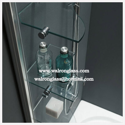 China Bathroom Glass Shelf Tempered Toughened Glass supplier