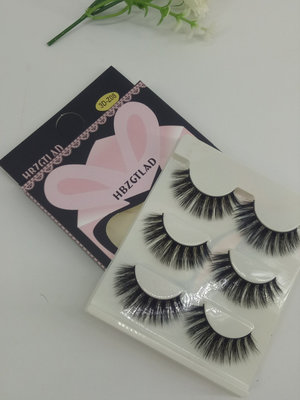 China 3D Mink lashes handmade premium mink hair false Eyelashes full strip supplier