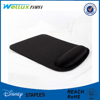 China Black Blank Heat Sublimation Wrist Rest Mouse Pad For Advertising / Gamer supplier
