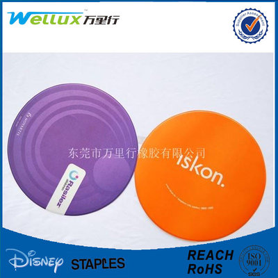 China Soft PVC Personalized Pub / Bar Coasters For Gift Colorful Silk Screen Printing supplier