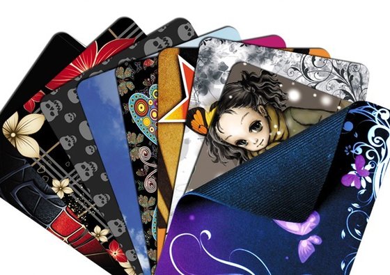 China Thick custom printed Cloth Mouse Pad with Natural Rubber foam Silk - screen supplier