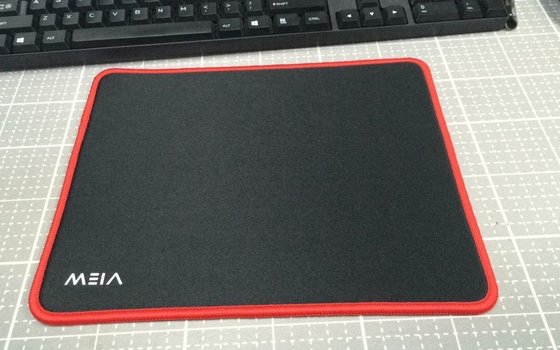 China Adversting Surface Cloth Mouse Pad / Mat With Stitching Edge Black Purple Color supplier