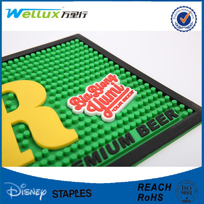 China Washable Personalized Rubber Bar Mats , Healthy Custom Printed Table Runner supplier