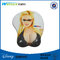 3D Bboob Breast Wrist Rest Mouse Pad Silk / Sublimation Printing Anti Corrosive supplier