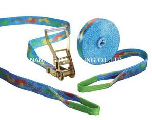 China Slackline 50mm*15m , Accroding to EN1492-1, ASME B30.9, AS/NZS 4380 Standard,  CE,GS TUV approved supplier