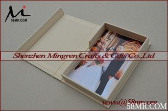 China Wedding Fabric Linen Special Paper Photo Storage Box supplier