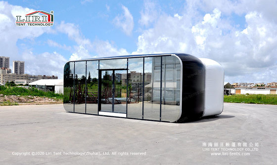 China Luxurious Aluminum Frame Modular Glamping Box Tent supplier