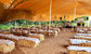 Sandy Yellow 5.5mx7m Luxury Stretch Glamping Tent For Rest Barbecue Dining Cooking supplier