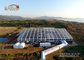 50m Clear Span Aluminum Frame  Event Tent  With Clear Roof Cover And PVC Sidewall supplier