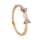 new design fox diamond bracelet,gold plated bangles,18k gold plated cat's eye bangles