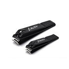 Good Quality Cool Black Plating Stainless Steel fashion nail clippers set for Nail Cutting